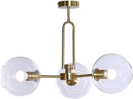 Dkd Home Decor Lampa Sufitowa 56 X 36 Cm Szkło Złoty Metal 50 W (S3043655)