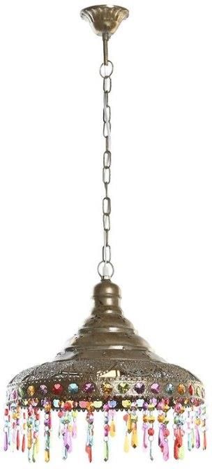 Dkd Home Decor Emaga Lampa Sufitowa X Cm Z Oty Metal Wielokolorowy W S