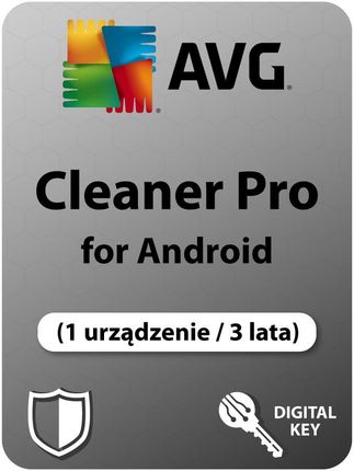 AVG Cleaner Pro for Android (1 narzędzie / 3 roky) (Cyfrowy klucz licencyjny)