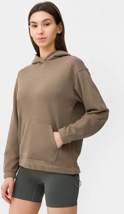 Damska bluza dresowa nierozpinana z kapturem Calvin Klein Women 00GWS3W300 - beżowa