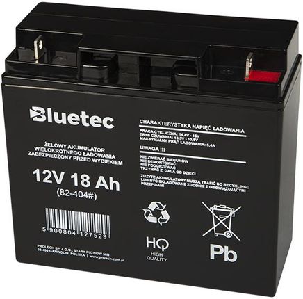 Akumulator żelowy 12V 18Ah BLUETEC