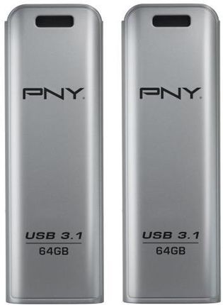 Pny 2 x Elite Steel 64GB USB 3.1 (ZES1228114)