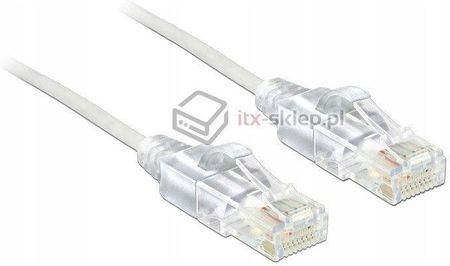 DeLOCK - Patch Cable - RJ-45 (M) - RJ-45 (M) - 3.0m - UTP - CAT 6 - smooth biały (83783) (JAB2456186)