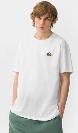 Męski t-shirt z nadrukiem Element Smokey Bear Stetson - biały