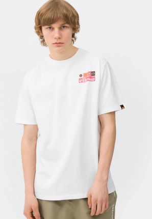 Męski t-shirt z nadrukiem Ellesse Mestiere - biały