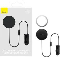 Baseus Magnetyczny Uchwyt Samochodowy Cw01 Do Kratki Z Ładowarką Usb C, 15W + 25W