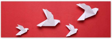 ZeSmakiem 200x66 Origami Papierowe Gołębie