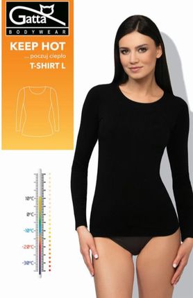 Gatta Bodywear T-Shirt L Women Keep Hot Black (0042077S4206)