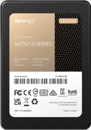 Synology SAT5210-7000G SSD 2,5" 7 mm 7 TB 530/500MBs SATA 6 Gb/s
