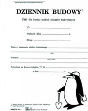 Dziennik Budowy Db3 A4 8 Kartek 5905180008936 - Ceny I Opinie - Ceneo.pl