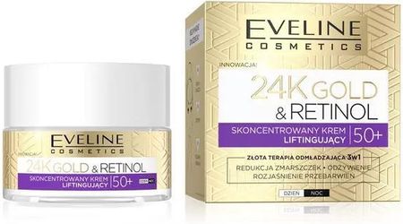 Eveline 24K Gold&Retinol Krem Do Twarzy Liftingujący 50+ 50Ml