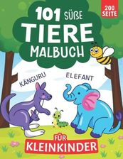101 süße Tiere Malbuch für Kleinkinder: 100 süße Tiere mit Namen zum