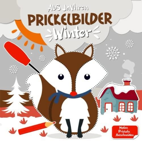 Prickelbilder Winter Ab Jahren Basteln Prickeln Malen Und Ausschneiden Prickelset Kinder