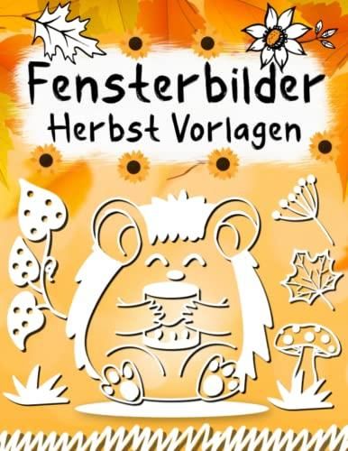 Fensterbilder Herbst Vorlagen: Fensterbilder Vorlagen für Kreidemarker