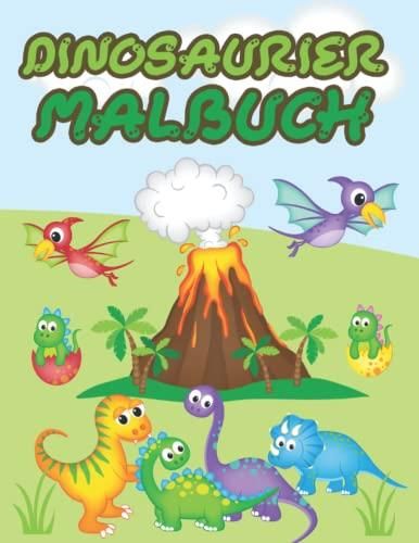 Dinosaurier Malbuch Für Kinder: Dino Buch Zum Ausmalen Für Jungen Und ...