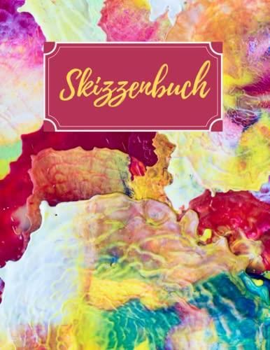 Culinavog 2x A5 Skizzenbuch 100 Seiten - Spiralgebundener Zeichenblock Hardcover