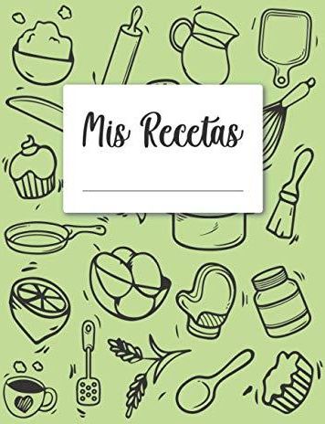 Libro Diario de Recetas - Libro de Recetas en Blanco: Cuaderno