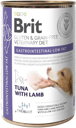 Brit Grain Free Veterinary Diets Dog Can Gastrointestinal Low Fat 400g