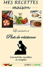 RECETTES MAISON – PLATS DE RÉSISTANCE (carnet Or): Carnet Vierge Pour Noter 40 Recettes Thématiques | Simple, Pratique | Cadeau Parfait Pour Les