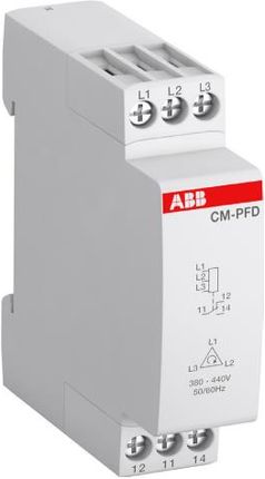 ABB Przekaźnik monitorujący napięcia CM PFD.C1 1c o 3x380 440V AC kontrola kojelności fazy zaniku fazy z testowaniem sieci