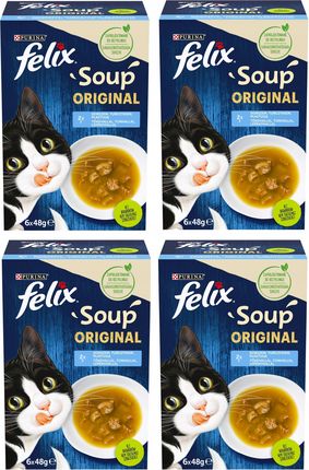 FELIX Soup Original dla kota Rybne Smaki 24x48g
