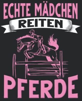 Echte Mädchen Reiten Pferde Notizbuch A5 Liniert Format (6x9) 120