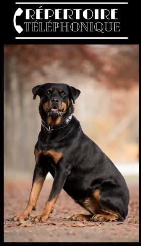 Répertoire téléphonique: alphabétique chien Rottweiler. Carnet d ...