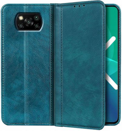 Erbord Skórzane Etui Wallet Case Do Xiaomi Poco X3 Pro