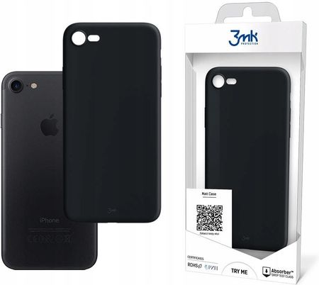 3Mk Apple Iphone 7/8/Se 2020 Matt Case Black