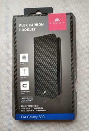 Black Rock Etui Do Galaxy S10 Booklet Flex Carbon Książka