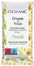 Zdjęcie CLEANIC Cream&Fresh Chusteczki do rąk Avocado, 15szt.  - Łęczna