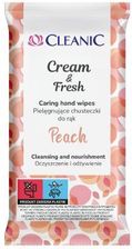 Zdjęcie CLEANIC Cream&Fresh Chusteczki do rąk Brzoskwinia, 15szt. - Ciężkowice