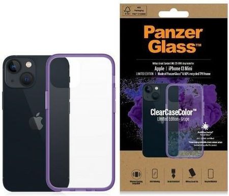 Panzerglass Clearcase Iphone 13 Mini 5.4" Antibacterial Military Grade Grape 0327