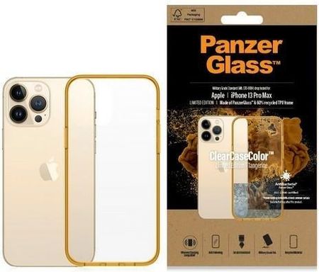 Panzerglass Clearcase Iphone 13 Pro Max 6.7" Antibacterial Military Grade Tangerine 0343