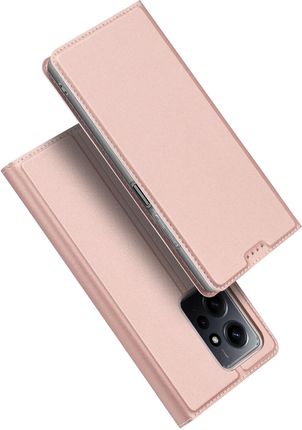 Dux Ducis Skin Pro Etui Do Xiaomi Redmi Note 12 Pokrowiec Z Klapką Portfel Na Kartę Podstawka Różowe