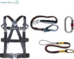 Delta Plus Elara390Hv2 Zestaw Gotowy Do Użytku: Szelki Z 2 Punktami Zaczepowymi (Har22H) Amortyzator Z Taśmą Stopniowo Rozciągającej Się 2 M (An23520