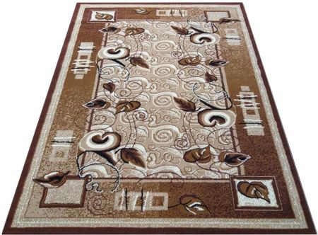 Klasyczny dywan PP new 00.11 brown [DP] 250x350 kwiatowy bestseller 