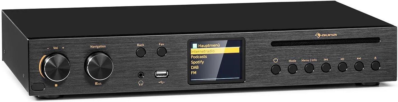 Wzmacmiacz Audio Auna Black Star Wzmacniacz Hifi Internet Dab Fm