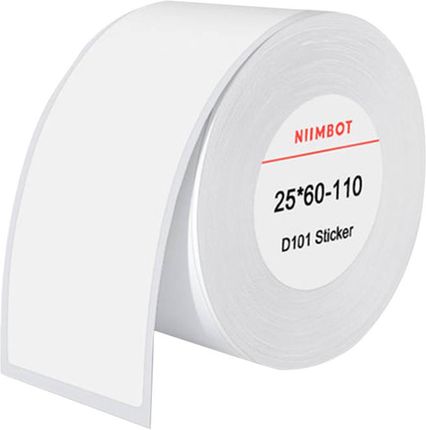 Niimbot Etykiety Termiczne Naklejki 25X60 Mm 110 Szt (Białe)