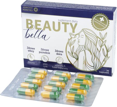 Zdrowe Korzyści Beauty Bella Wspiera Zdrowe Włosy Skórę I Paznokcie 30 Kaps