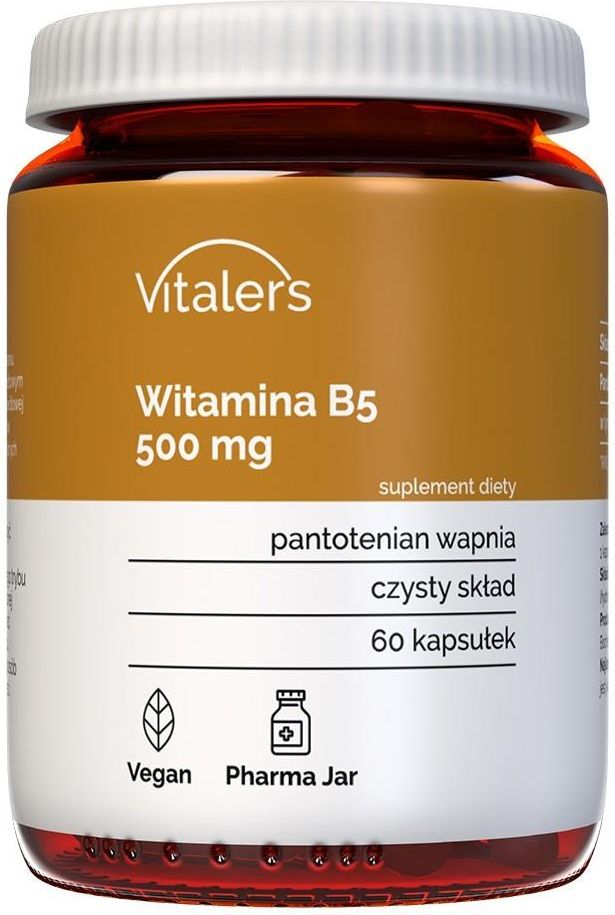 Preparat Medycyny Naturalnej Vitalers Witamina B5 500 Mg Kwas Pantotenowy 60 Kaps Opinie I 5311