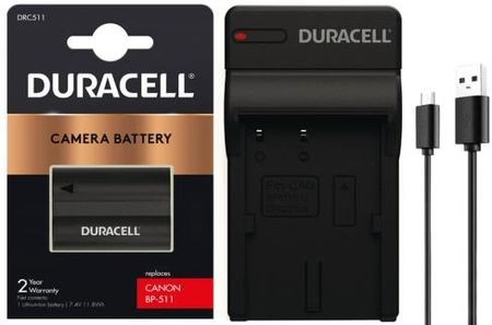 Bateria Duracell BP-511 do Canon 50D 40D 30D 20D 5D 300D [1600 mAh] + ładowarka