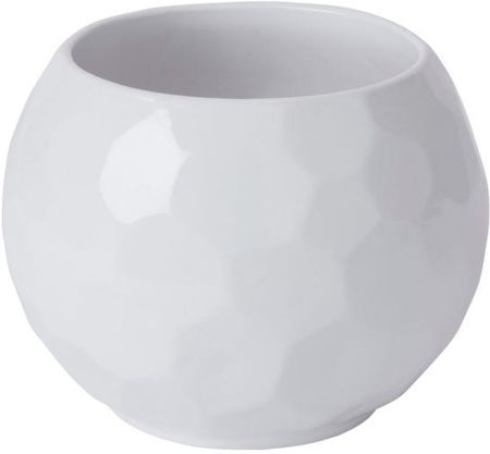 Goodhome Doniczka Ceramiczna Ozdobna 14cm White Ball