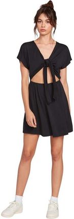 sukienka VOLCOM - Coco Tie Front Dress Black (BLK) rozmiar: L