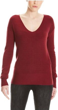 sweter BENCH - Basic V-Neck Jumper Cabernet (RD11343) rozmiar: S