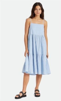 sukienka BRIXTON - Gingham Tier Dress Casablanca Blue (CABLB) rozmiar: M
