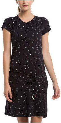 sukienka BENCH - Printed Jersey Dress Bird & Heart Minimal With Pop. (P1463) rozmiar: XS