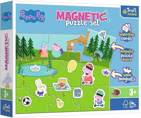 Trefl Puzzle magnetyczne 9el. Zabawy Peppy 93164
