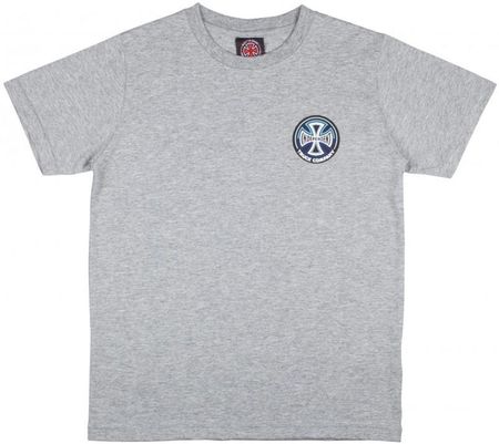 koszulka INDEPENDENT - Youth Split Cross T-Shirt Heather Grey (HEATHER GREY) rozmiar: 10-12
