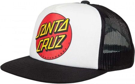 czapka z daszkiem SANTA CRUZ - Youth Classic Dot Cap White/Black (WHITE-BLACK) rozmiar: OS